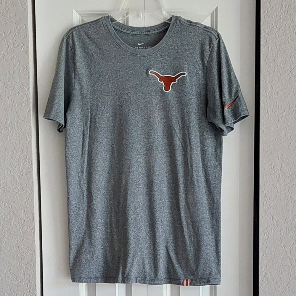 Men's Nike TX Longhorn Gray Short Sleeved Athletic Cut Tee Size M